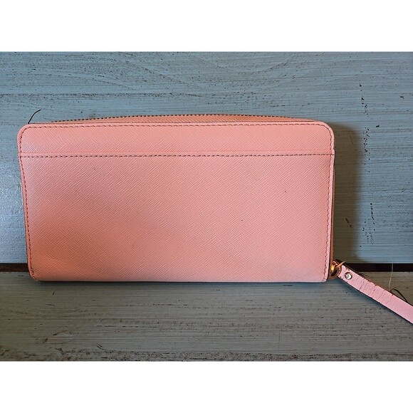 Kate Spade Pink Wallet Zipper, Women Leather Holds Cash Coins Credit Cards 7×3 - Picture 3 of 15